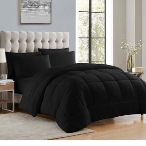 Sweet Home Collection Down Alternative Comforter All Twin, Black